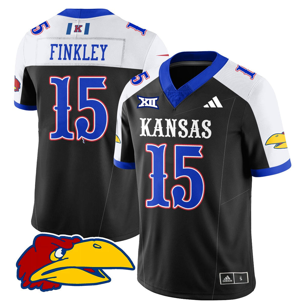 Custom Kansas Jayhawks Football 2025 Limited Jersey - All Stitched