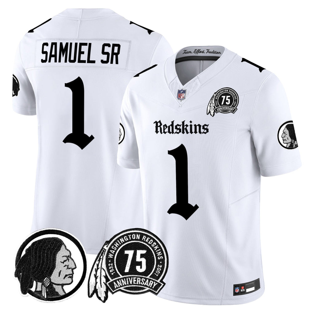 Men's Washington Redskins 'Gothic Capital Edition' Vapor Limited Jersey - All Stitched