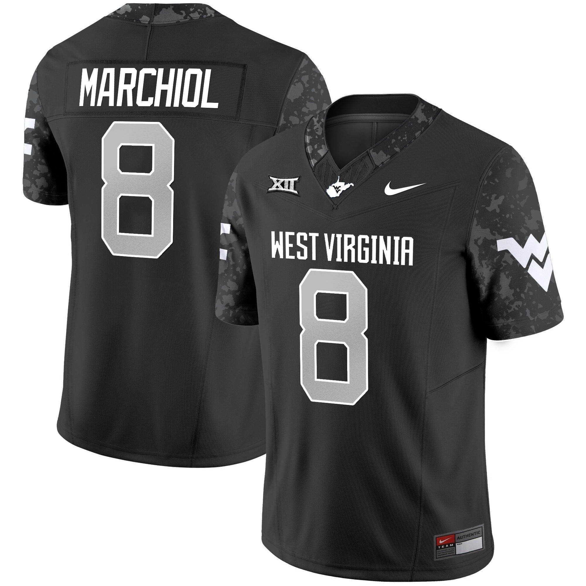 Men's West Virginia Mountaineers 2025 Coal Rush Vapor Limited Jersey - All Stitched