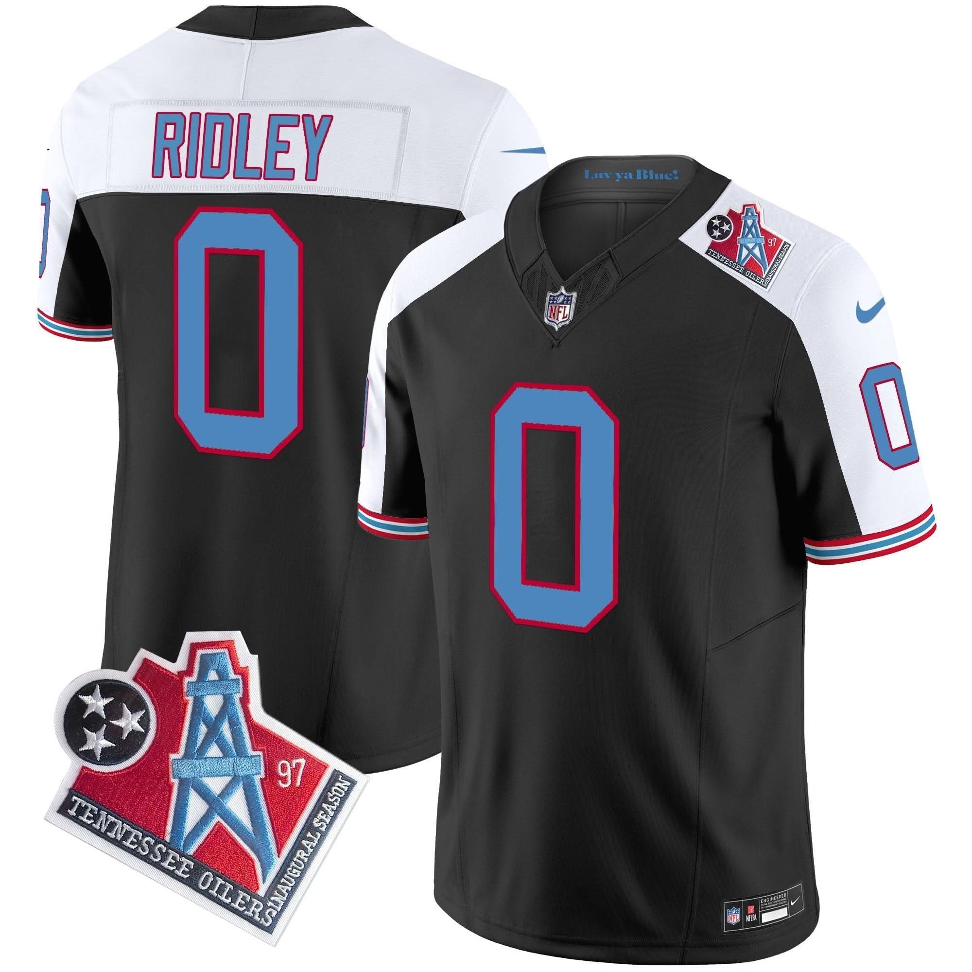 Titans 1997 Throwback Vapor Limited Jersey - All Stitched